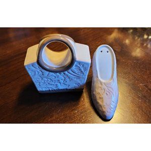 Vintage Hand Bag and High Heel Shoe Salt and Pepper Shakers by FIGI